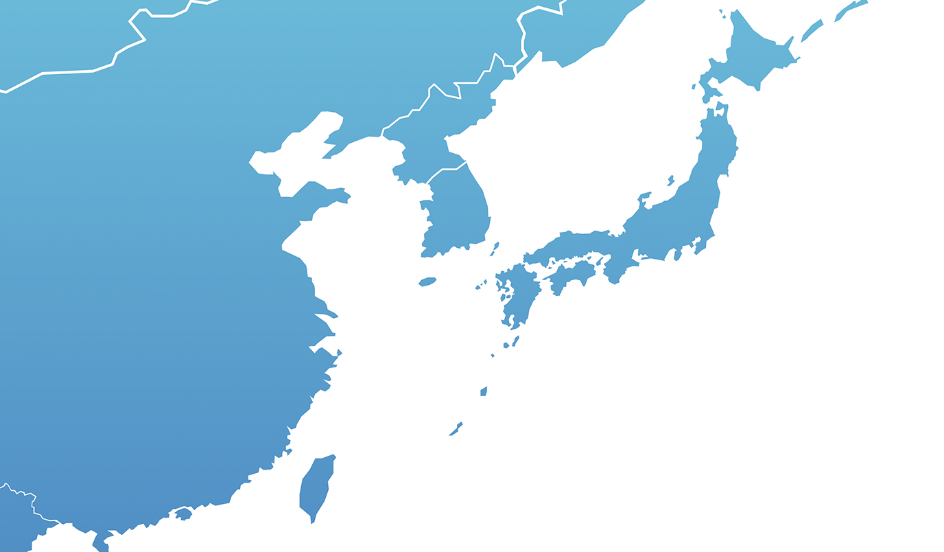 日本・中国の地図