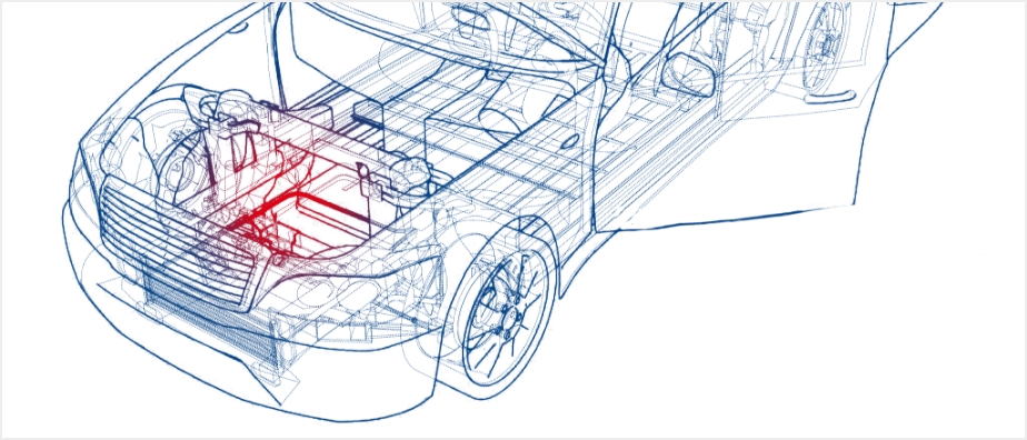 自動車での使用部位：エンジン